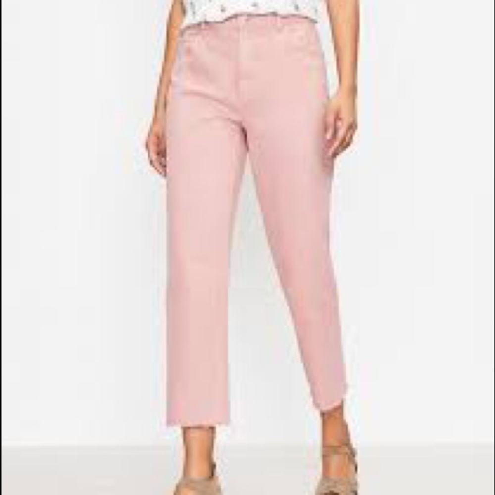 The Petite High Waist Straight Crop Jean
